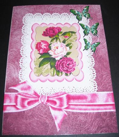 Vintage Roses and Butterflies by Pam Stubley