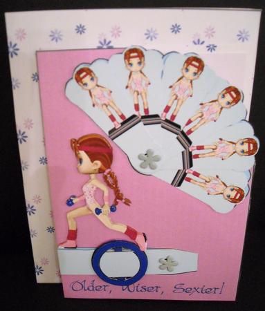 Fan Card - Exercise Girls by Pam Stubley