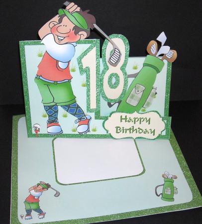 Side Stepper Golf Man by Pam Stubley