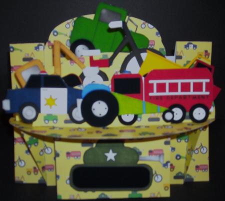 Boy's Toys 3D Shelf Card Kit by Pam Stubley