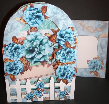 Arch Card Kit - Blue Flowers by Pam Stubley