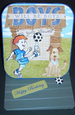Boy Footballer by Pam Stubley