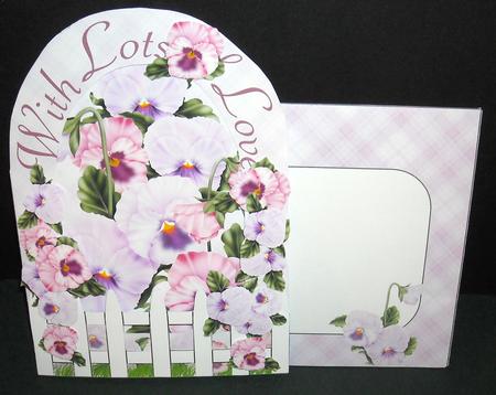 Arch Card Kit - Spring Pansies by Pam Stubley