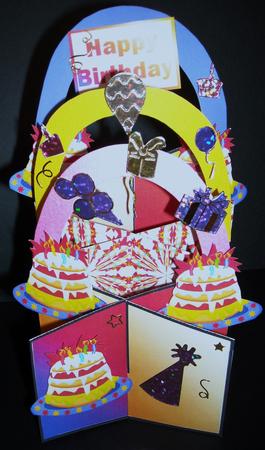 Birthday Cake Cascade Card Kit by Pam Stubley