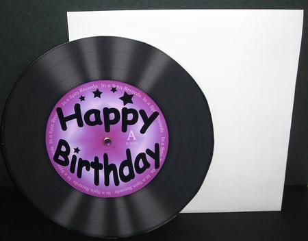 Birthday Record Rock N Roll Kit, Envelope and Insert by Pam Stubley
