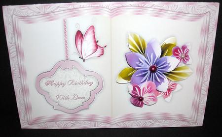 Origami Flowers Book Card Sheet by Pam Stubley
