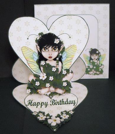 Fairy Heart Easel Card Kit by Pam Stubley