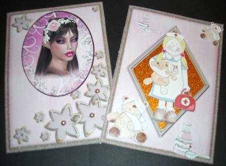 Floral & Diamond Card Bases / Fronts 4 by Pam Stubley
