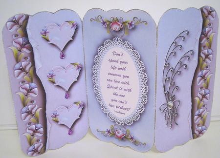 Can't Live Without You Tri-fold Card 2 by Pam Stubley