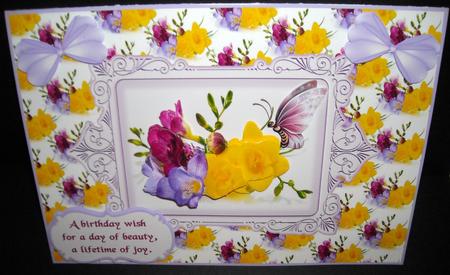 Freesias for You Birthday by Pam Stubley