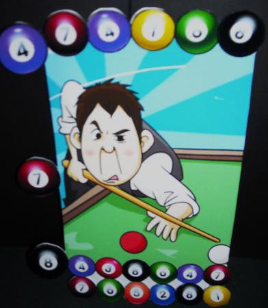 Special Hinges Snooker Player by Pam Stubley