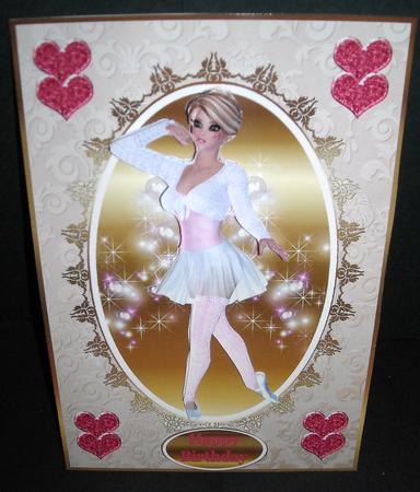Pretty Ballerina Decoupage Topper by Pam Stubley