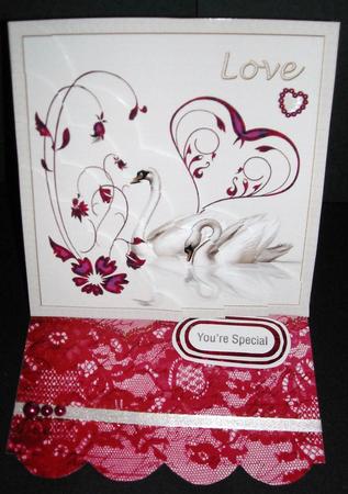 Love Swans Corner Stacker by Pam Stubley