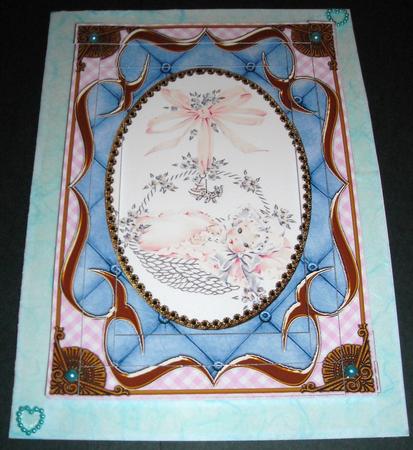New Baby Fancy Bracket 7x5 Spiral Edge Stacker by Pam Stubley
