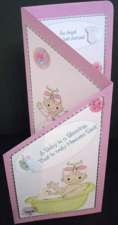 New Baby Girl Cascade Sheet by Pam Stubley