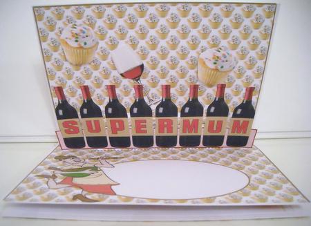 Pop Up Supermum40th/mothers Day Wine by Pam Stubley
