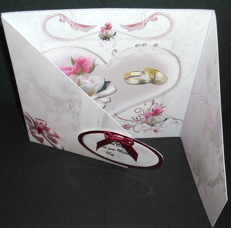 Crisscross Gate Fold Wedding by Pam Stubley