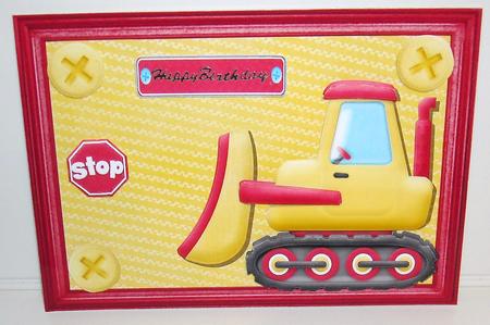 Red & Yellow Little Boys Truck by Pam Stubley