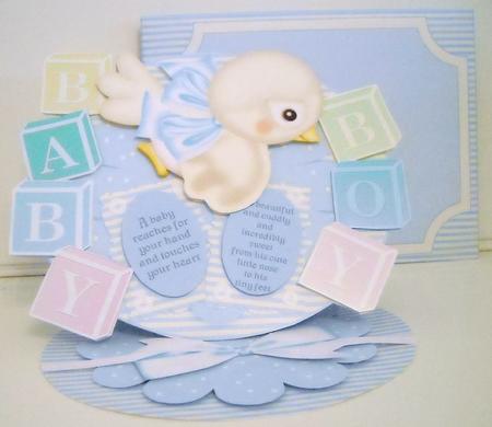 Baby Boy Easel Kit with Envelope by Pam Stubley