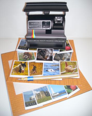 Retro Camera Birthday Easel Kit by Pam Stubley
