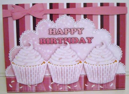 Cupcake Birthday Greeting Card by Pam Stubley