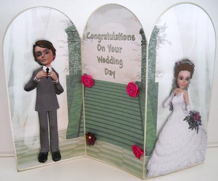 Wedding Day Arch Tri Fold by Pam Stubley