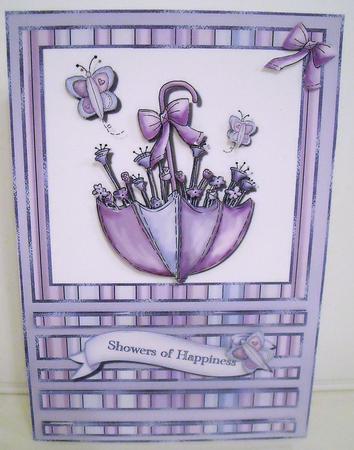 Showers of Happiness Card Front 2 by Pam Stubley