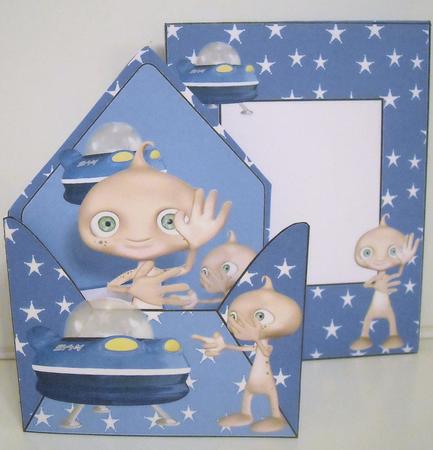 Envelope Card Kit - Aliens by Pam Stubley