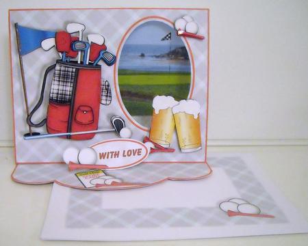 C-thru Easel 3D Card Kit - Golfer's Paradise by Pam Stubley