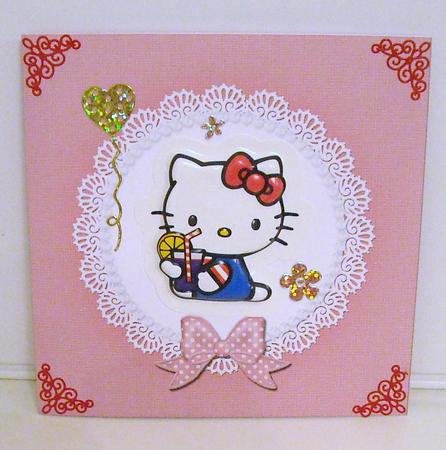 Square Pearls and Lace Card Front or Insert by Pam Stubley