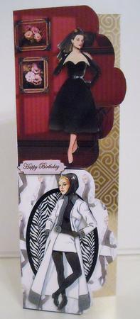 Duo Ladies Dressed in Black N White by Pam Stubley