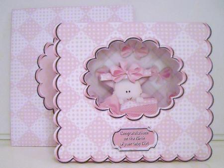 Baby Girl Tent Card Kit by Pam Stubley