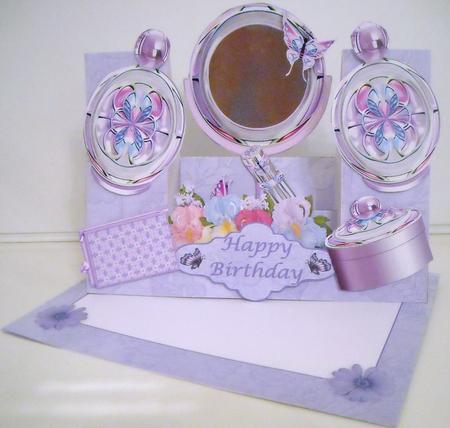 Birthday The Boudoir Decoupage Stepper Card Kit by Pam Stubley
