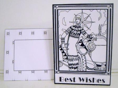 Internal Window Card - Art Deco 2 by Pam Stubley