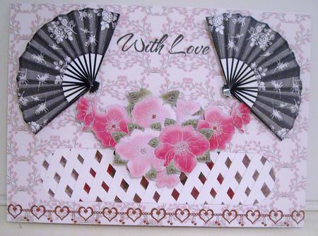 Black Fans Landscape Trellis Card Kit by Pam Stubley