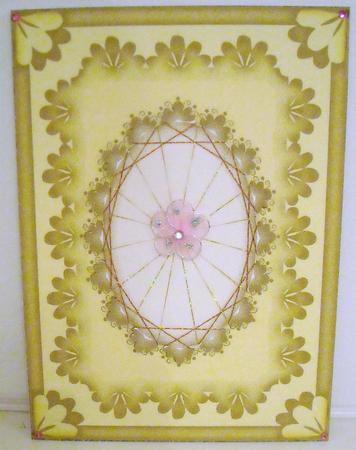 Framed Scalloped Doily Blank Card Front & Insert 9 by Pam Stubley