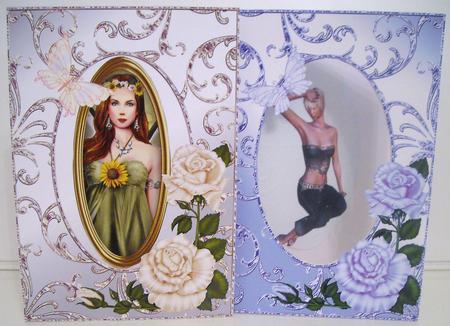 Roses and Butterflies Card Fronts Set 2 by Pam Stubley