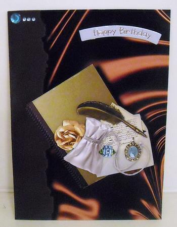 Just for Her Card Front with Decoupage by Pam Stubley