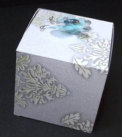 Royal Damask Backing Paper - Gold on Silver by Pam Stubley
