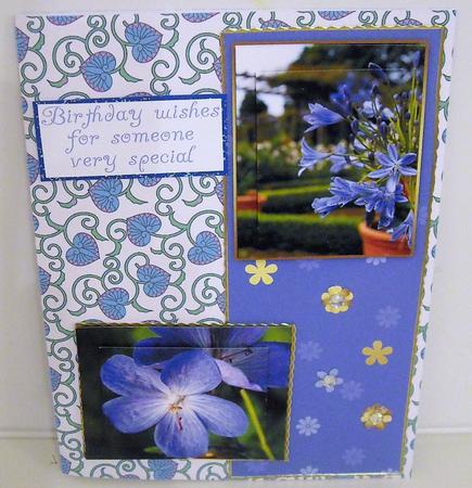 Floral Classic Birthday Greeting Card Front by Pam Stubley