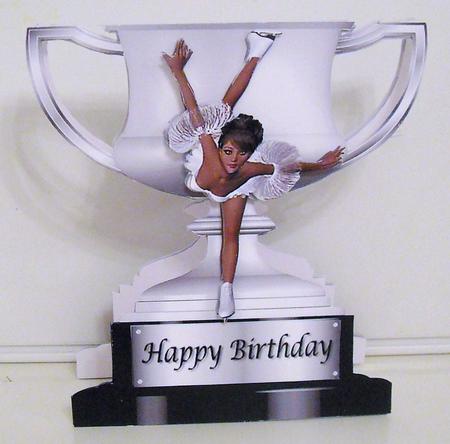 Trophy Card - Ice Skater by Pam Stubley