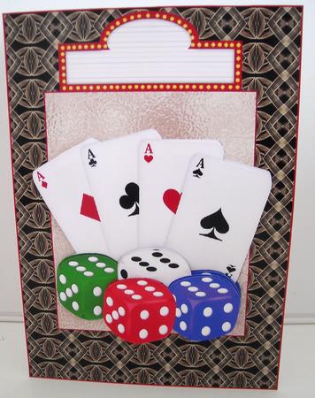 Aces High and Roll the Dice Fathers Day Card by Pam Stubley