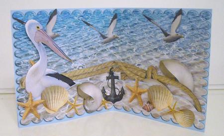 On the Seas Triple Layer Popout Card by Pam Stubley
