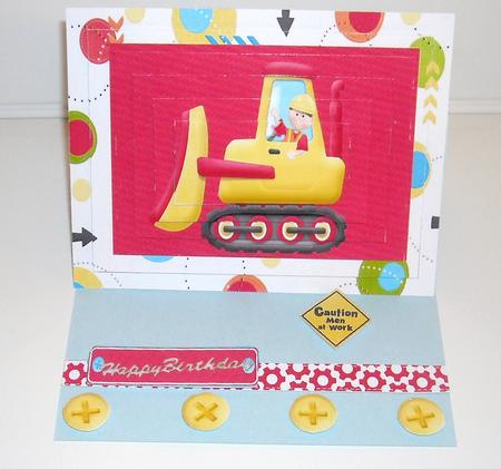 Little Red & Yellow Tractor Pyramids by Pam Stubley