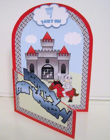 Grey Castle Cutaway Card by Pam Stubley