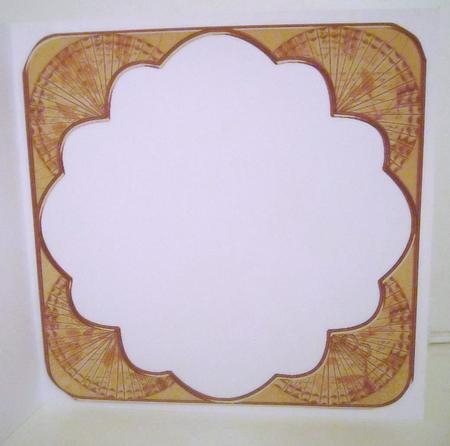 Rosette Style 2 Vintage Tea 8in Scallop Insert Panel Sheet by Pam Stubley