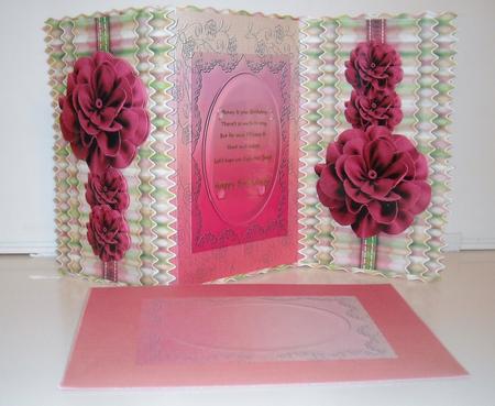 Water Melon Shaped Tri Fold Card Kit by Pam Stubley