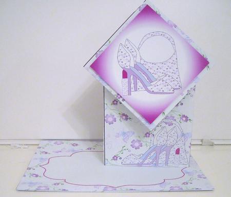 Stubby Diamond Top Card - Butterfly Fashion by Pam Stubley