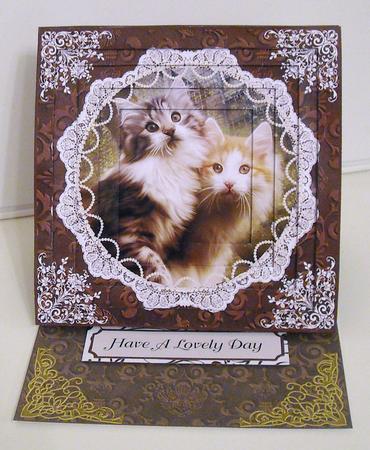 Lace & Pearls Kittens #4 by Pam Stubley