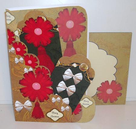 Tassel Flower Christmas Pocket Card Kit by Pam Stubley